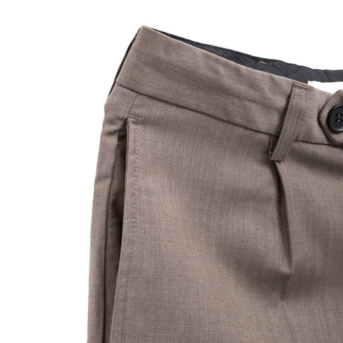 Mfpen Formal Trousers Mud Tropical Wool M323-48 Degli Uberti